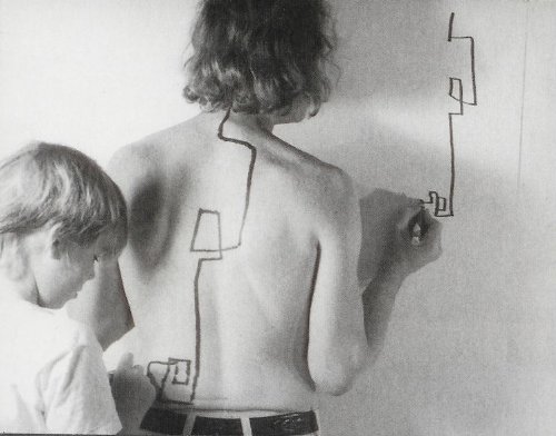 "Two Stage Transfer Drawing" by Dennis Oppenheim