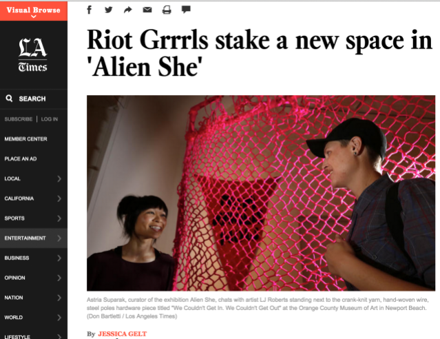 LA Times feature on Alien She